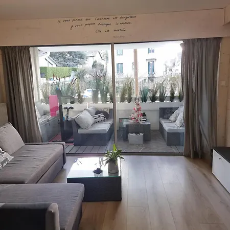 Aix Centre Cosy Calme Garage Terrasse 公寓 艾克斯莱班